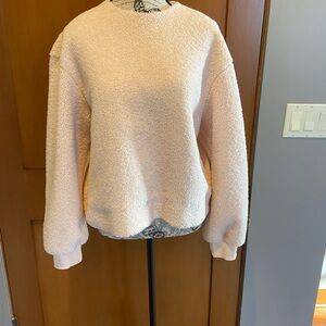 Vince Faux Fur Crew Neck Sweater